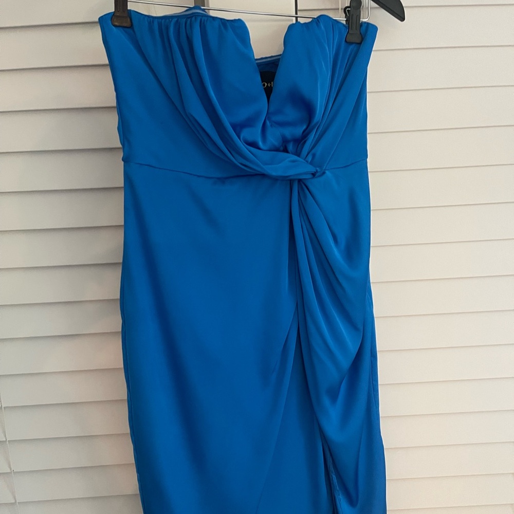 Vici Vibrant Blue Asymmetrical Dress